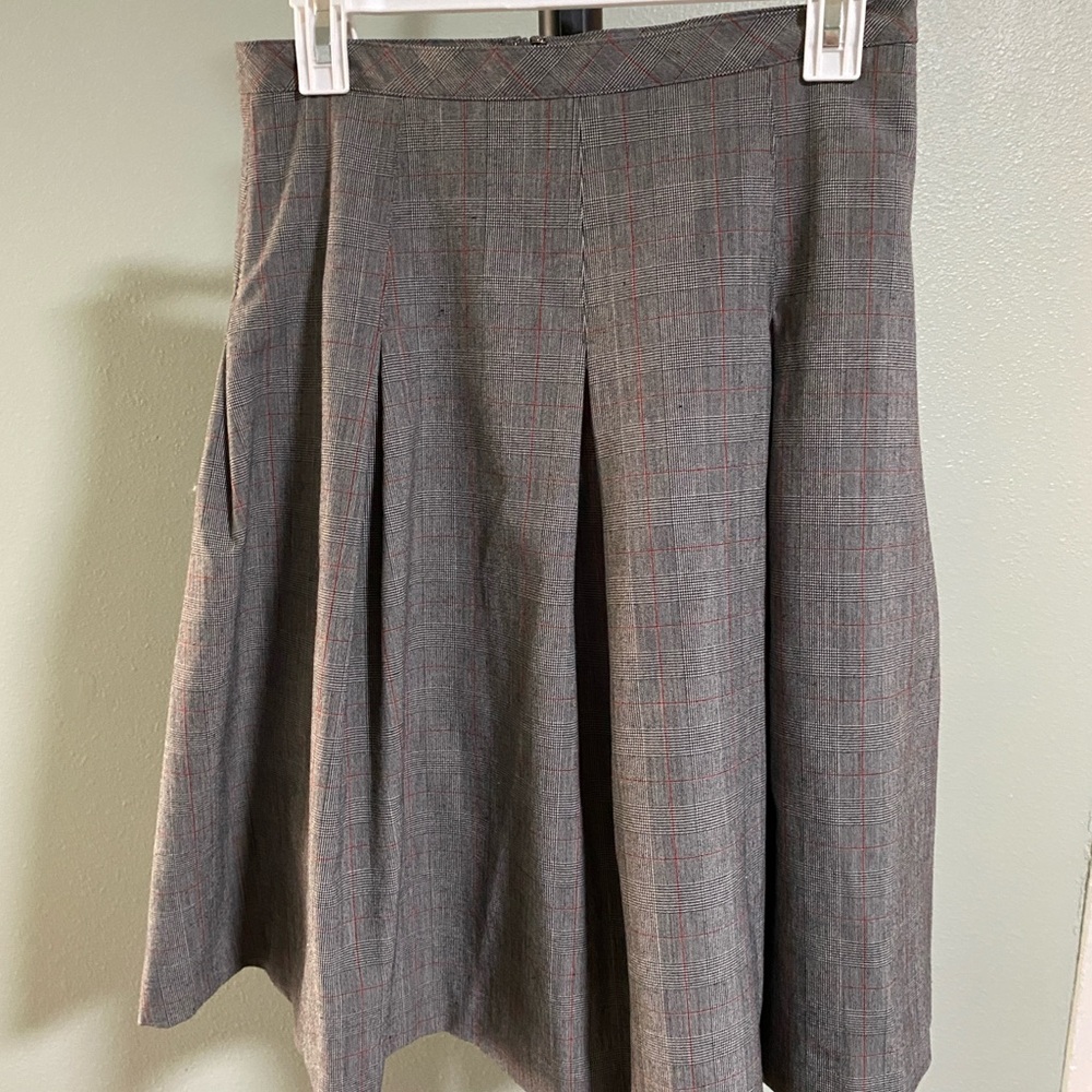 Isaac Mizrahi Gray A-Line Skirt